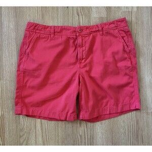 J Crew Cranberry Red Chino Shorts Size 12